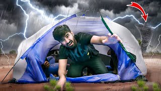 Camping in Dangerous Cyclone  Last Camping 😨 [upl. by Megan]