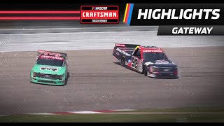 Zane Smith and Ty Majeski wreck going for the lead at WWT Raceway [upl. by Llyrpa]