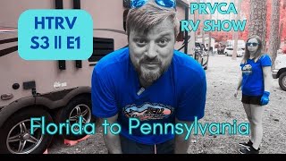 S3  E1 Flat tire while traveling to Hershey PA for the RV show [upl. by Bevers]