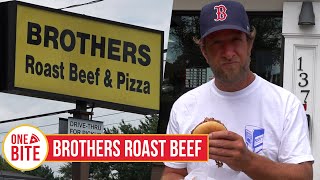 Barstool Beef Review  Brothers Roast Beef amp Pizza Kingston MA [upl. by Jaquenetta]