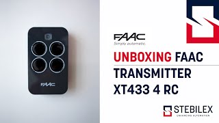 Unboxing FAAC Transmitter XT4 433 RC Stebilex insights  FAAC Supplier UAE QATAR Saudi Arabia [upl. by Gaultiero]