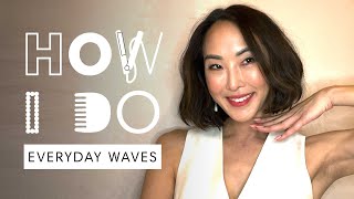 Chriselle Lims Voluminous Waves Tutorial Revlon OneStep Hair Dryer  How I Do  Harpers BAZAAR [upl. by Ligetti]