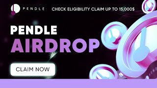 Crypto Airdrop  Pendle Airdrop 500000 worth of Pendle [upl. by Iow]