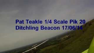 Pat Teakle 14 Scale PIK 20 Ditchling Beacon [upl. by Adalbert416]