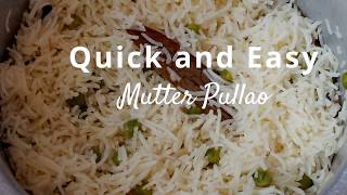 Mutter Pulao  Pulao Recipe  Peas Pulao [upl. by Cusack]