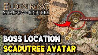 Elden Ring SCADUTREE AVATAR Boss Location How to reach Scadutree Base  Shadow of the Erdtree DLC [upl. by Nilyarg]