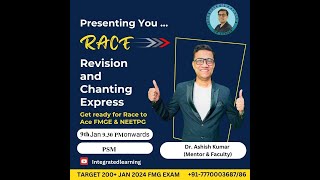 PSM part 1 RACE Session by DR ASHISH [upl. by Aviv]