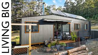 Stunning ScandinavianStyle in OffGrid Tasmanian Tiny Home [upl. by Benedetto]