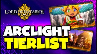 Arclight Tier List  Lord of Nazarick Overlord [upl. by Noraa]