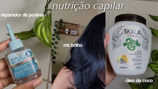 Óleo de coco da Skala  etapa nutrição 🥥✨ [upl. by Neyuq]