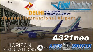 Horizon Sim A321neo FIRST FLIGHT  Joining VATSIM Indias Chennai  Delhi event  Real Airbus Pilot [upl. by Rekcut]