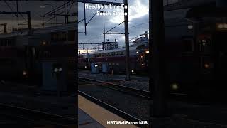 Needham Line entering South Station New Camera [upl. by Kassaraba]