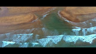 SUMMER On The BEACH OF ZARAUTZ CINEMATIC DRONE [upl. by Monjan]