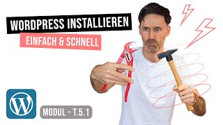 Wordpress installieren allinkl  einfach amp schnell  Wordpress Website erstellen – Modul T51 [upl. by Areta155]