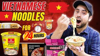 Eating Vietnamese Noodles For 24 Hours  cravingsandcaloriesvlogs [upl. by Arehc]