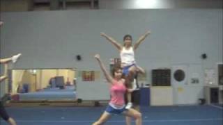 Cheerleading Stunt Thigh Stand Liberty [upl. by Atikin]