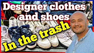 Designer Clothes and Shoes found trash picking in rich neighborhood [upl. by West31]