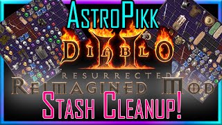 Oddly Satisfying Stash Cleanup in D2RR  Diablo 2 Resurrected Reimagined Mod [upl. by Bryner]