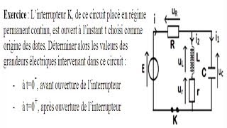 Exercice corrigé de relation de continuité et régime transitoire [upl. by Lady]