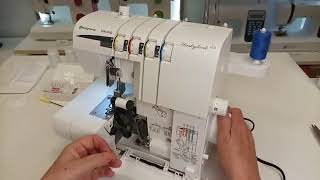 Husqvarna Viking S15 overlock  opletilnik [upl. by Esydnac553]