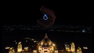 Jodhpur Wedding 400 Drone Show  Umaid Bhawan Palace  BotLab Dynamics [upl. by Sorkin]