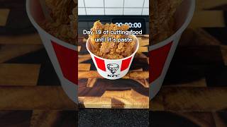 Cutting food until it’s paste fried chicken foodcutting satisfying kfc [upl. by Mercer]