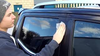 How to fit  product demo Nissan Navara NP300 wind deflectors [upl. by Marys]