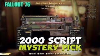 Spending 2000 Script On Murmrghs Mystery Pick  Fallout 76 [upl. by Anire]