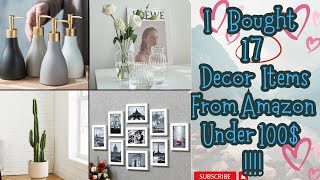 17 Amazon Home Decor Items Just Under 100 [upl. by Devlen]