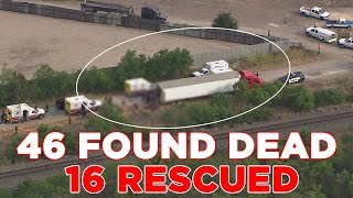 KSAT 12 Team Coverage Dozens of migrants found dead in 18wheeler [upl. by Desirea]