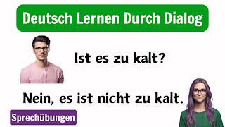 Deutsch Lernen mit Dialogen A1A2  100 häufige Fragen und Antworten für Anfänger [upl. by Keppel814]