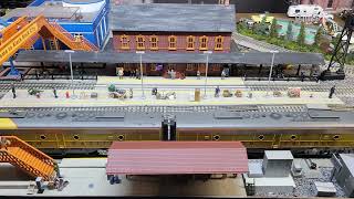 MTH Union Pacific E8 ABA  Arrival amp Departure sounds [upl. by Endres16]