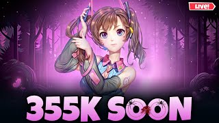 🔴Live Road To 355K Subscribers 🗿 Garena Free Fire [upl. by Narine226]