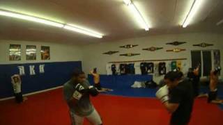 Arlington Kickboxing Academy fight training spar session [upl. by Eadrahc]