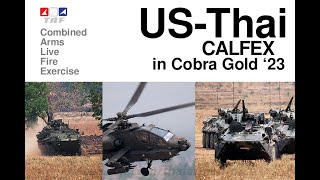 ไทยสหรัฐฝึก CALFEX ใน Cobra Gold 2023 [upl. by Yelyr715]