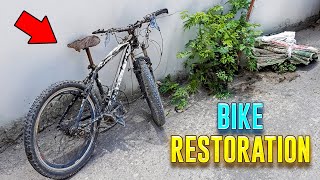 INCREDIBLE Bicycle RESTORATION Transforming A Trash Bike Into A Giant Mountain Bike [upl. by Nalor]