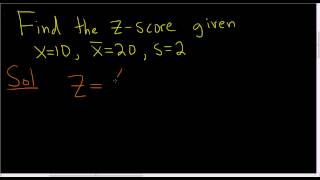 Finding the zscore of x with the formula [upl. by Saltsman]