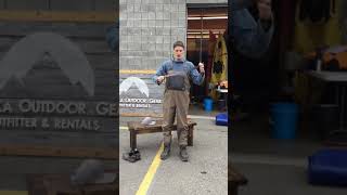 How to put on chest waders amp boots How to wear fishing waders How to wear chestwaders amp boots [upl. by Cobbie240]