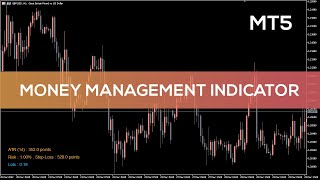 Money Management Indicator for MT5  FAST REVIEW [upl. by Schapira]