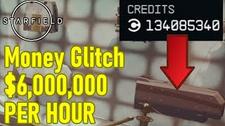 Starfield money glitch 6 MILLION CREDITS PER HOUR new best money farm infinite money glitch [upl. by Ennovart568]