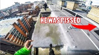 REAL PARKOUR VS SECURITY ROOFTOP ESCAPE [upl. by Ira423]