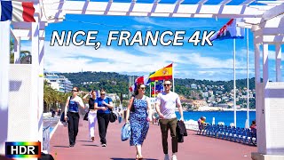 Nice French RivieraFrance Walking Tour 4k ultra hd 60fps [upl. by Nabi]