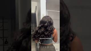 The BEST choice of everyday wig 😍 wigs geetahairwig gluelesslacefrontwigs lacewigs hairtutorial [upl. by Parrisch]