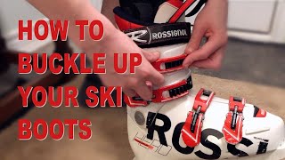 How to Properly Buckle up Your Ski Boots [upl. by Flam112]