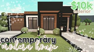 10k Contemporary NO GAME PASS Bloxburg House Build WITH VOICE [upl. by Vander]