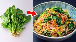 🥢So macht man Spinatsalat schön und lecker【chinesisch kochen rezepte】 [upl. by Miner]