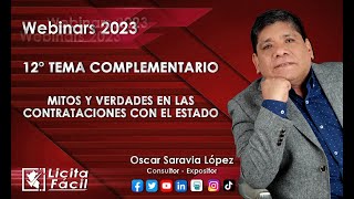 Mitos y Verdades en las Contrataciones con el Estado 2023 [upl. by Annwahsal]