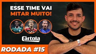 DICAS 15 RODADA PARA MITAR  CARTOLA 2024 [upl. by Aidyn]