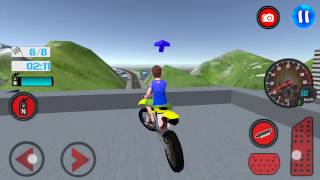 Kids MotorBike Roof Top Stunts [upl. by Christoforo]