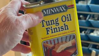 Pots switch and part one of the Minwax tung oil finish [upl. by Ebbarta]